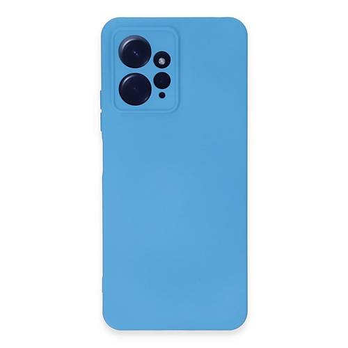 Redmi Note 12 4G K�l�f Nano i�i Kadife Silikon - Mavi