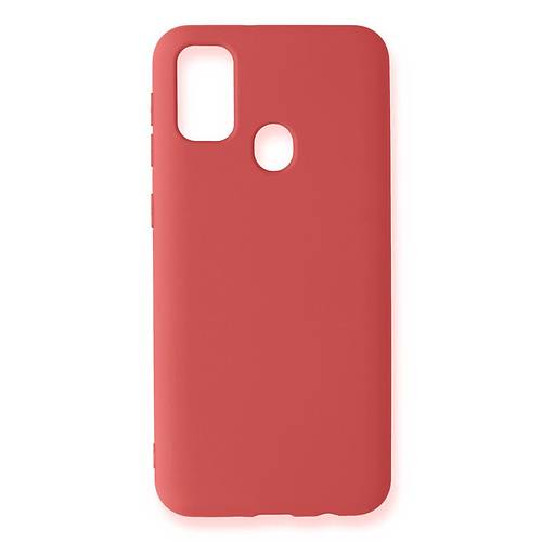 Galaxy M31 K�l�f Nano i�i Kadife Silikon - Kiremit