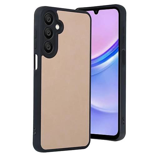 Galaxy A56 K�l�f Aras Deri Kapak - Pudra