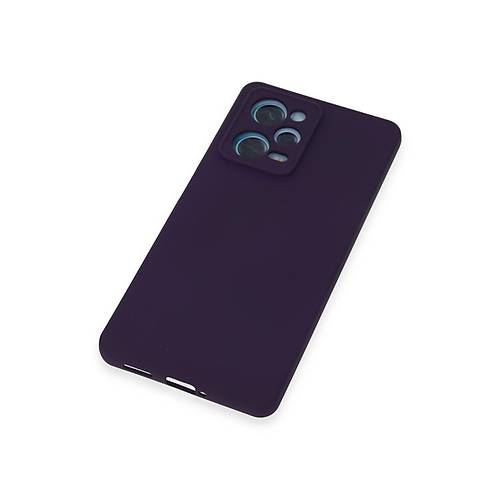 Redmi Note 12 Pro 5G K�l�f Nano i�i Kadife Silikon - Mor