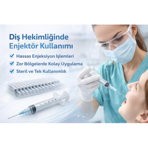 Kilitli Dental Enjekt�r K�sa U� Luer Lock ��r�nga � Di� Hekimli�i ��in G�venli ve Pratik Kullan�m
