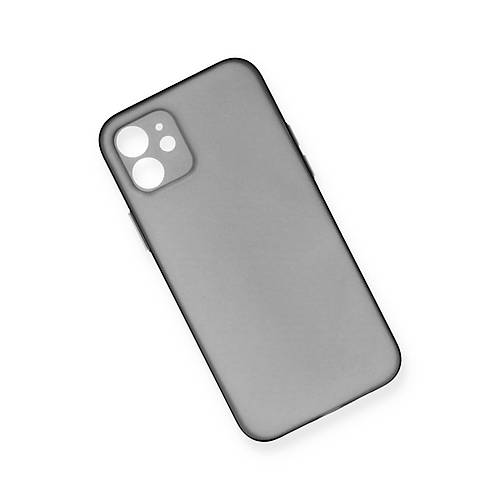 iPhone 12 K�l�f PP Ultra �nce Kapak - Gri