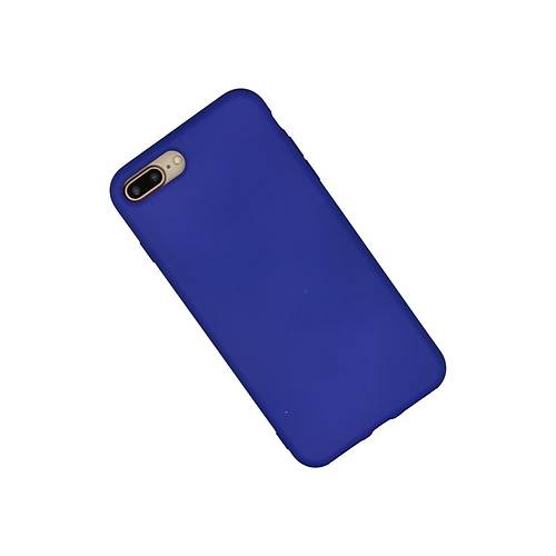 iPhone 7 Plus K�l�f Nano i�i Kadife Silikon - Lacivert