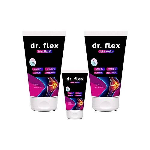 Dr.Flex T�p V�cut Masaj Kremi 3 Adet Omega3l� Kolajenli Bamya Tohumu Ard�� ve Kuyruk Ya�l�