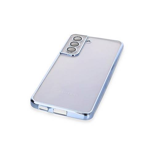 Galaxy S21 FE K�l�f Razer Lensli Silikon - A��k Mavi