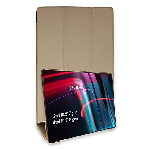 iPad 10.2 (7.nesil) K�l�f Tablet Smart K�l�f - Gold