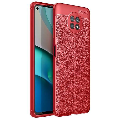 Redmi Note 9 5G K�l�f Auto Focus Kapak - K�rm�z�