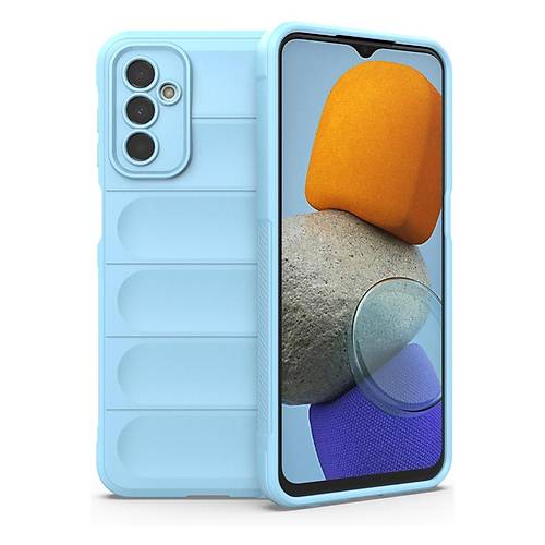 Galaxy M23 K�l�f Optimum Silikon - Sky Blue