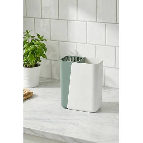 Ye�il S�rg�l� Dik Ka��kl�k & Fonksiyonel B��akl�k Ve Mutfak D�zenleyici 9x17x21 cm