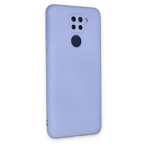 Redmi Note 9 K�l�f Nano i�i Kadife Silikon - Lila