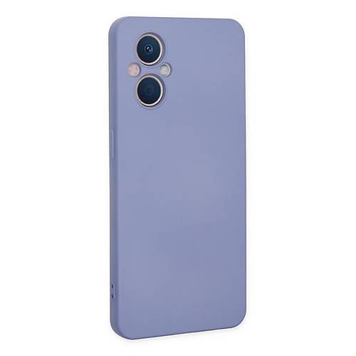 Reno 7 Lite K�l�f Nano i�i Kadife Silikon - Lila