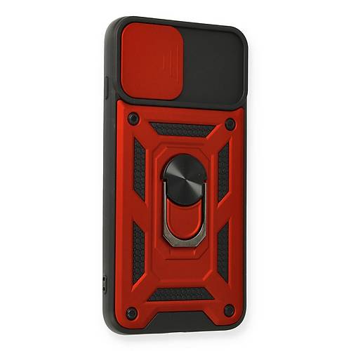 iPhone 7 Plus K�l�f Pars Lens Y�z�kl� Silikon - K�rm�z�