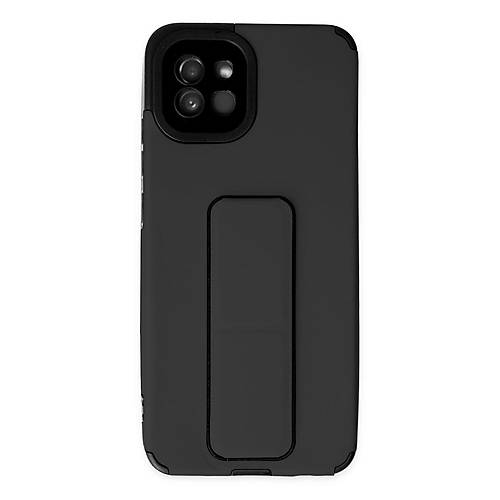 Galaxy A03 K�l�f Mega Standl� Silikon - Siyah
