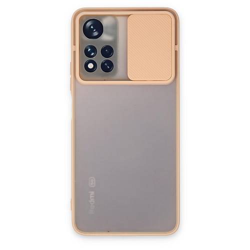 Redmi Note 11T K�l�f Palm Buzlu Kamera S�rg�l� Silikon - Pembe