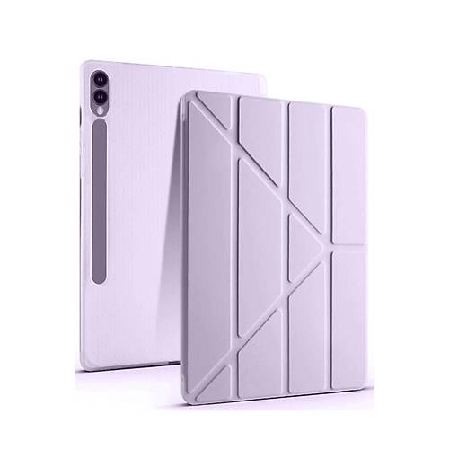 Galaxy X610 Tab S9 FE Plus 12.4 K�l�f Kalemlikli Mars Tablet K�l�f� - Lila