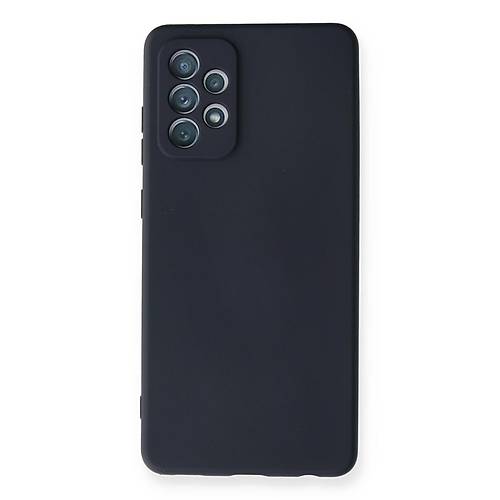 Galaxy A72 K�l�f Nano i�i Kadife Silikon - Lacivert