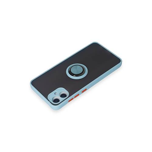 Galaxy A05 K�l�f Montreal Y�z�kl� Silikon Kapak - Buz Mavi
