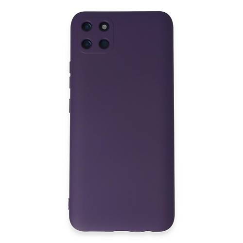 Realme C11 K�l�f Nano i�i Kadife Silikon - Mor