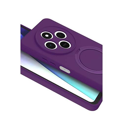 Redmi 14C Regal Magsafe Standl� Kapak - Derin Mor