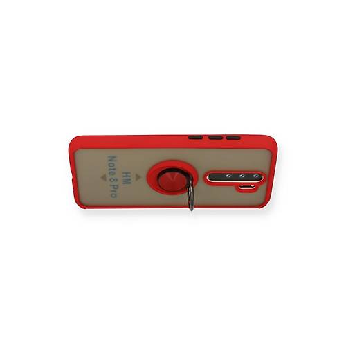 Redmi Note 8 Pro K�l�f Montreal Y�z�kl� Silikon Kapak - K�rm�z�