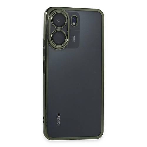 Redmi 13C K�l�f Razer Lensli Silikon - Ye�il