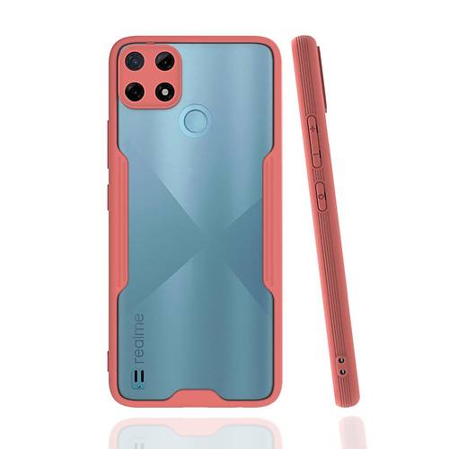 Realme C25Y K�l�f Platin Silikon - Pembe
