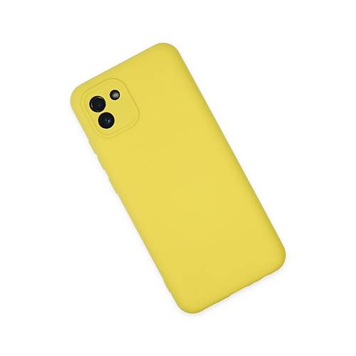 Galaxy A03 K�l�f Nano i�i Kadife Silikon - Sar�