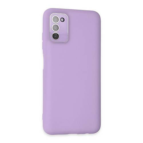 Galaxy A03S K�l�f Lansman Glass Kapak - Lila