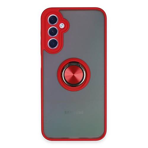 Galaxy A24 4G K�l�f Montreal Y�z�kl� Silikon Kapak - K�rm�z�
