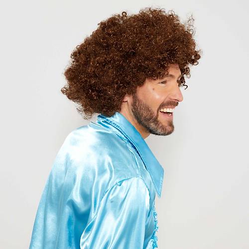 Kahve Renk K�v�rc�k Afro Bonus Peruk