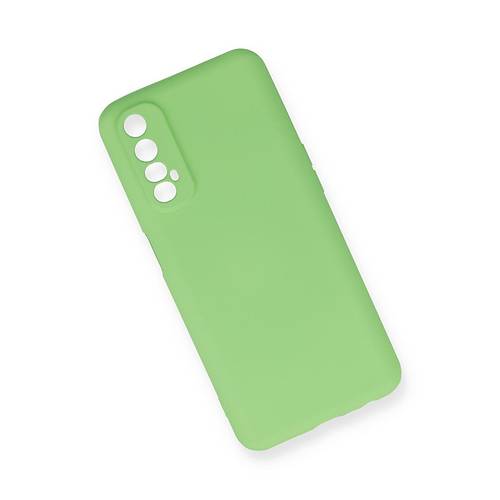 Realme 7 K�l�f First Silikon - Ye�il