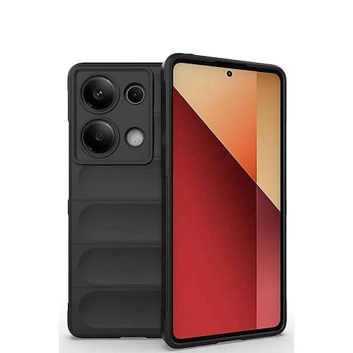 Redmi Note 13 Pro 4G K�l�f Optimum Silikon - Siyah