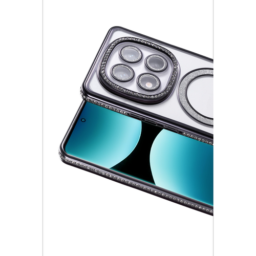 Redmi Note 15 Pro Plus 5G Joke Simli Magneticsafe K�l�f - Siyah