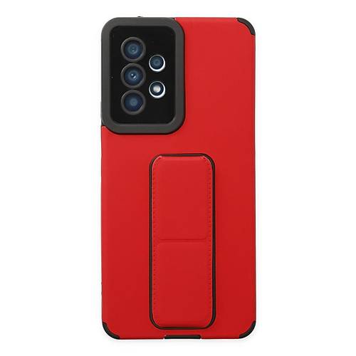 Galaxy A53 5G K�l�f Mega Standl� Silikon - K�rm�z�