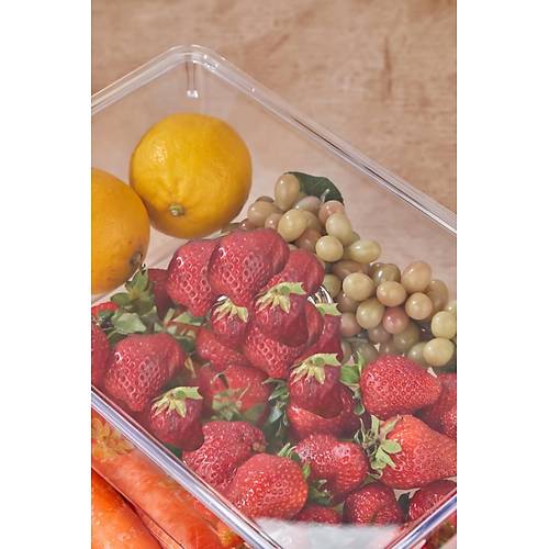 3 L� Kapakl� Buzdolab� Organizeri & Buzdolab� D�zenleyici 3 lt