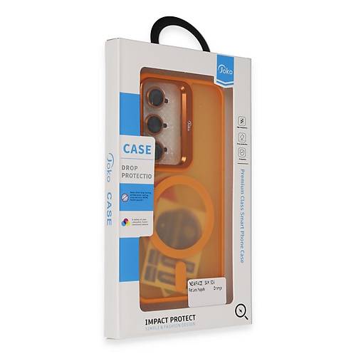 Galaxy S24 Plus Flet Lens Magsafe Kapak - Turuncu