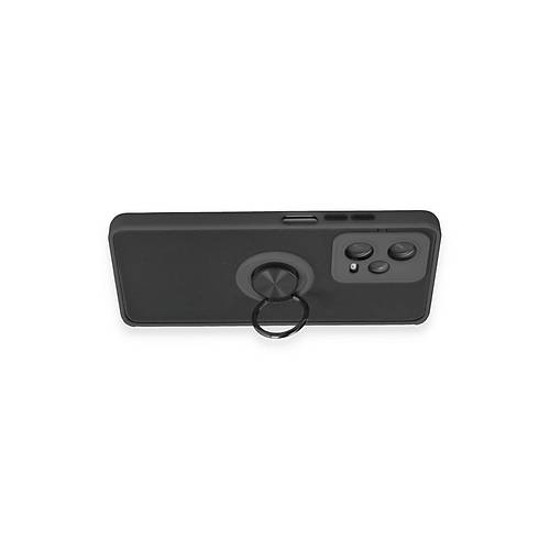 Redmi Note 12 5G K�l�f Montreal Y�z�kl� Silikon Kapak - Siyah