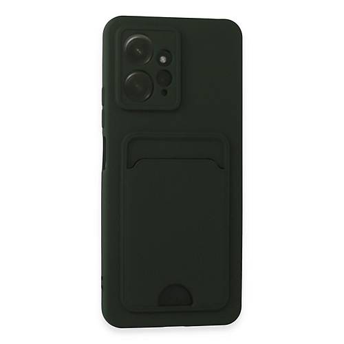 Redmi Note 12 4G K�l�f Kelvin Kartvizitli Silikon - Koyu Ye�il