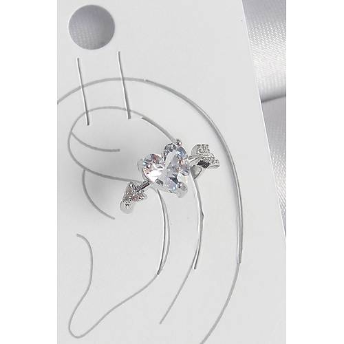 Pirin� G�m�� Renk Zirkon Ta�l� Y�ld�z Model Kad�n K�k�rdak K�pe