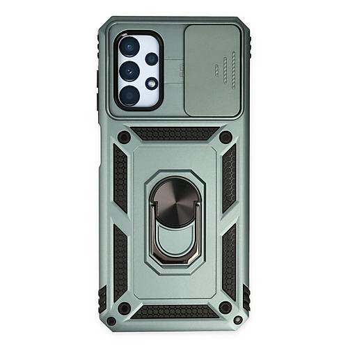 Galaxy A13 4G K�l�f Pars Lens Y�z�kl� Silikon - Ye�il