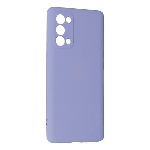 Reno 5 Pro K�l�f Nano i�i Kadife Silikon - Lila