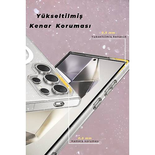 Galaxy S23 Ultra K�l�f Star Magsafe Kapak - Siyah