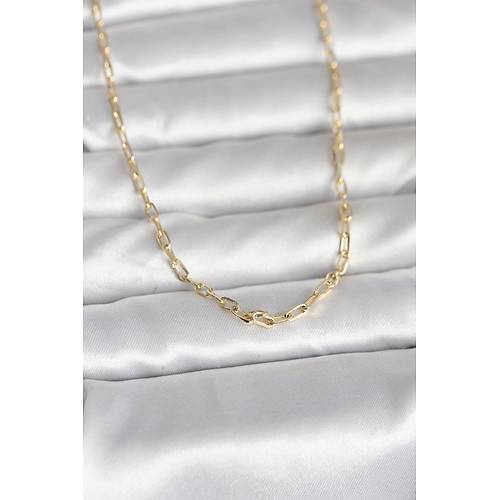 CM 14K Gold Renk Ata� Zincir Model 60 cm Kad�n Kolye
