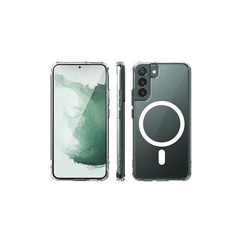 Galaxy S22 Plus K�l�f Magneticsafe �effaf Silikon - �effaf