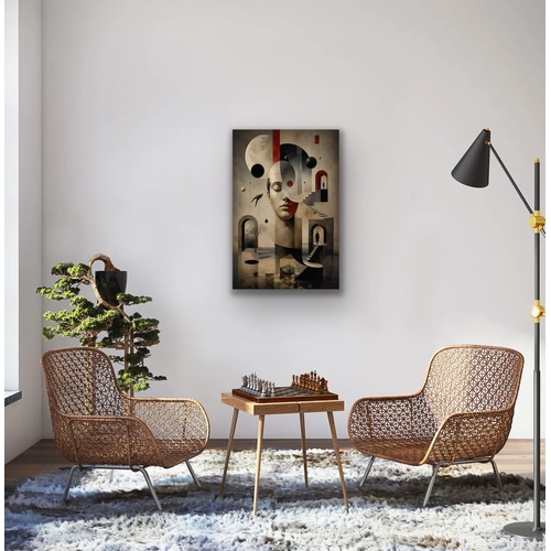 Kar���k R�yalar Soyut Kanvas Tablo 20X30 CM