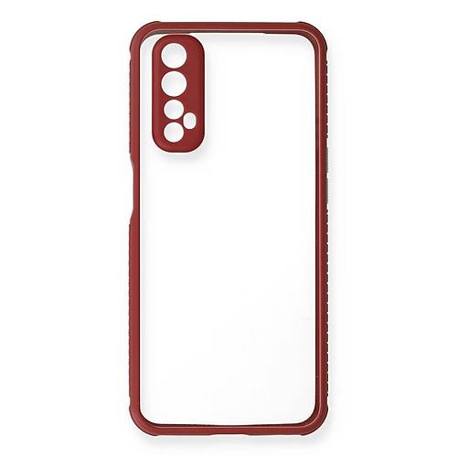 Realme 7 K�l�f Miami �effaf Silikon - Fu�ya