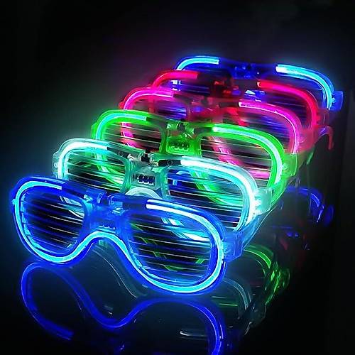 Glow Model 3 Farkl� Fonksiyonlu I��kl� Panjur Parti G�zl��� Kar���k Renk 12 Adet