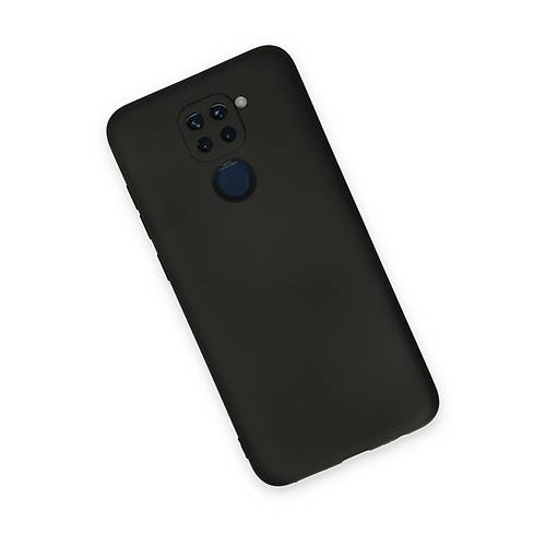 Redmi Note 9 K�l�f Nano i�i Kadife Silikon - Siyah