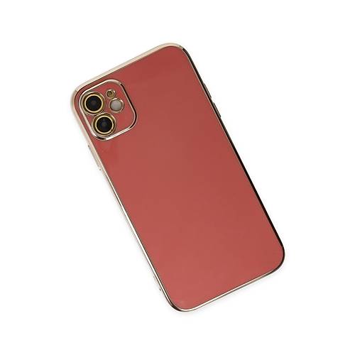 iPhone 12 K�l�f Volet Silikon - K�rm�z�