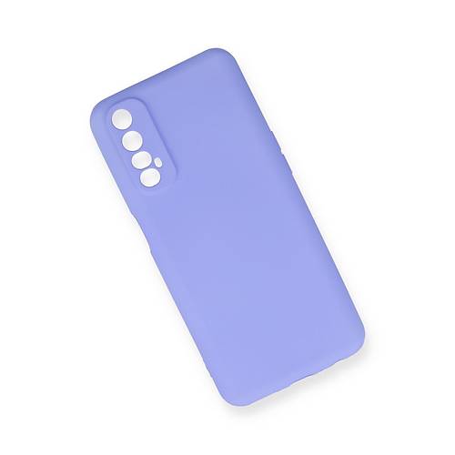 Realme 7 K�l�f First Silikon - Lila